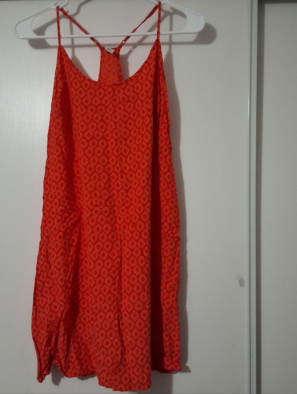 Old Navy Summer Orange Sleeveless Mini Dress Size M